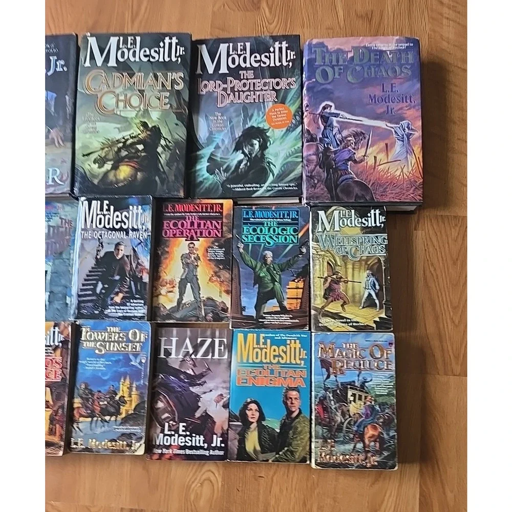 Lot of 26 L. E. Modesitt Jr. Fantasy Science Fiction Hardcover & Paperback Books